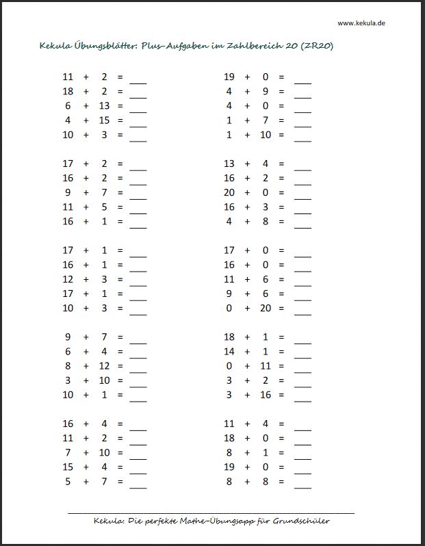1 übungen klasse kostenlos leoprogmahe: rechnen Übungsblätter Mathematik