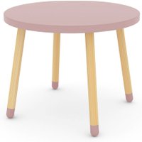 Flexa Kindertisch PLAY mit Eschenholz-Tischbeinen in rosa (60x47 cm)
