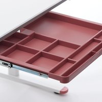 Flexa Study Schublade für Schreibtisch EVO mit 12 Fächern in rot