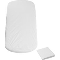Flexa Matratzenbezug für Babybett aus Baumwolle (70x140) in weiß