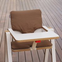 SUPAflat Sitzkissen aus Baumwolle für Hochstuhl in braun