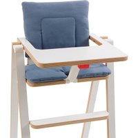 SUPAflat Sitzkissen aus Baumwolle für Hochstuhl in blau / Blue Velvet