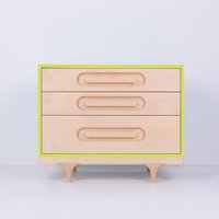 Kalon Studios Kommode aus Ahornholz Caravan Dresser mit 3 Schubladen