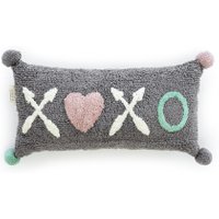 Minividuals Kissen aus Baumwolle XOXO (30x60 cm) waschbar