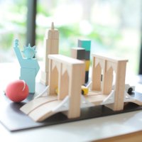 Kiko+ Bauklötze aus Holz Modell Machi New York Mini-Stadt (ab 3 Jahren)