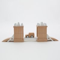 Kiko+ Bauklötze aus Holz Modell Tower Bridge Mini-Stadt (ab 3 Jahren)