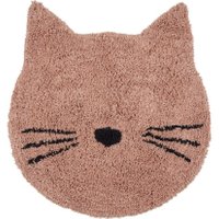 Liewood waschbarer Teppich Bobby - Katze aus Baumwolle (82x100 cm) in rosa