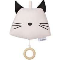 LIEWOOD Musik-Mobile für Babybett oder Wickeltisch aus Bio-Baumwolle Katze (16x14