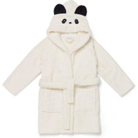 LIEWOOD Bademantel mit Kapuze aus Bio-Baumwolle Panda (5 bis 6 Jahre) in weiß