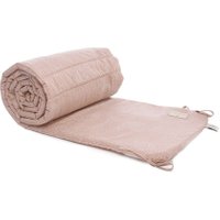 Nobodinoz Bettnestchen Elements aus Baumwolle (207x32x2 cm) rosa mit Pünktchen in weiß