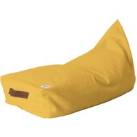 Nobodinoz Sitzsack Oasis Farniente Yellow aus Baumwolle (109x53x53 cm) inkl. Füllung in gelb