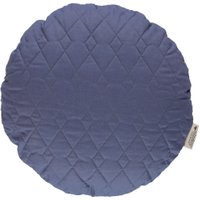 Nobodinoz Kissen Sitges Aegean Blue aus Baumwolle (45 cm) inkl. Füllung in dunkel-blau