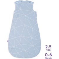 Snüz Baby-Schlafsack Geo aus Baumwolle 2.5 Tog (0 - 6 Monate) in blau