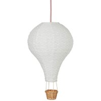 CamCam Kinderlampe für die Decke Heißluftballon Welle aus Baumwolle in grau