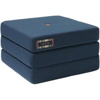 byKlipKlap faltbare Matratze & Sessel KK 3 Fold Single (65x65cm) - Dark blue / orange