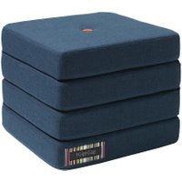 byKlipKlap faltbare Matratze & Sessel KK 4 Fold (50x50cm) - Dark blue / orange