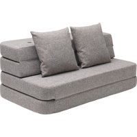 byKlipKlap multifunktionales Sofa KK 3 Fold Sofa (120cm) - Multi grey / grey