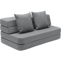 byKlipKlap multifunktionales Sofa KK 3 Fold Sofa XL (140cm) - Blue grey / grey