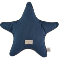 Nobodinoz Kinder-Kissen Aristote Star aus Baumwolle (40x40 cm) inkl. Füllung in dunkelblau
