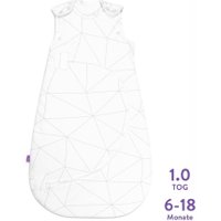 Snüz Kleinkind-Sommerschlafsack Geo aus Baumwolle 1.0 Tog (6 - 18 Monate) in weiß