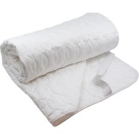 Sebra Matratzenauflage für Juniorbett (70 x 155 cm) aus Baumwolle in weiß