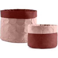 Flexa ROOM Aufbewahrungskorb (2er Set) aus Baumwolle in rosa