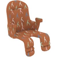 QuarttoLino Sitzkissen aus Baumwolle für 4-in-1 Kinderhochstuhl in braun