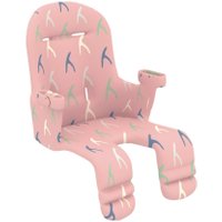 QuarttoLino Sitzkissen aus Baumwolle für 4-in-1 Kinderhochstuhl in rosa
