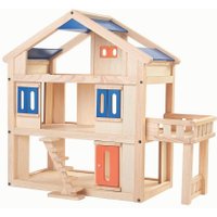 Plantoys Puppenhaus mit Balkon aus Holz (ab 3 Jahren)