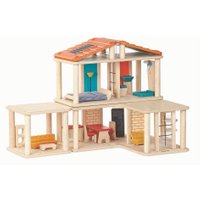 Plantoys Puppenhaus mit flexiblen Modulen aus Holz inkl. Möbel (ab 3 Jahren)