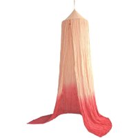Liou Baldachin Betthimmel Dégradé (270x50cm) aus 100% Baumwolle in rosa