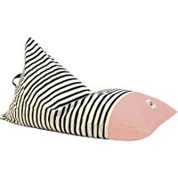 Liou Sitzsack Pink Zebra (110x70x60cm) aus Baumwolle inkl. Füllung in rosa