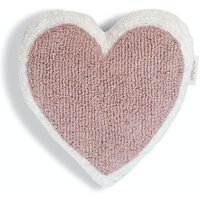Minividuals Kissen aus Baumwolle Herz Rose (40 cm) waschbar