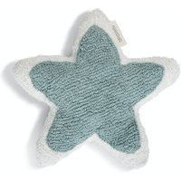 Minividuals Kissen aus Baumwolle Stern (40 cm) waschbar in mint