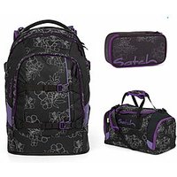 Satch Pack Ninja Hibiscus Schulrucksack Set 3tlg