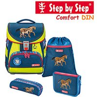 Step by Step Comfort DIN Horse Family Schulranzen-Set 4-tlg.
