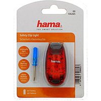 Hama LED Sicherheits Klemmleuchte rot