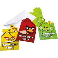 Angry Birds Einladungen 6er Pack