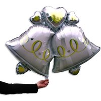 Folienballon Hochzeitsglocken XXL