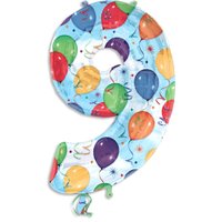 XXL Folienballon als Zahl 9