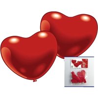 Rote Herzballons 30 cm Durchm.