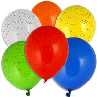 Latex-Luftballons im Konfetti-Design