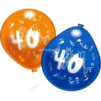 Luftballons zum 40. Geburtstag
