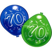 Luftballons als Zahlenballons zum 70. Geburtstag