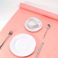 Rosa Tischdecke auf Rolle 8 × 1