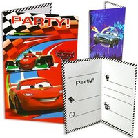 Cars 2 - Party Einladungskarten 6er Pack