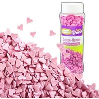 Streudekor rosa Herzen Zucker 100 g