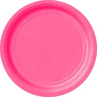 Kuchenteller einfarbig pink 8 Stück