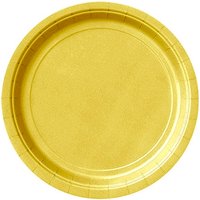 goldene Pappteller 8er Pack