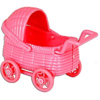 rosa Plastik-Kinderwagen 2 Stück